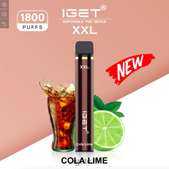 IEGT Vapes Bulk Cheap xxl - 1800 šluků 4VN8F0450 cola limetka