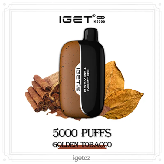 IEGT Vape Wholesale moon 5000 potahů 4VN8F0211 zlatý tabák