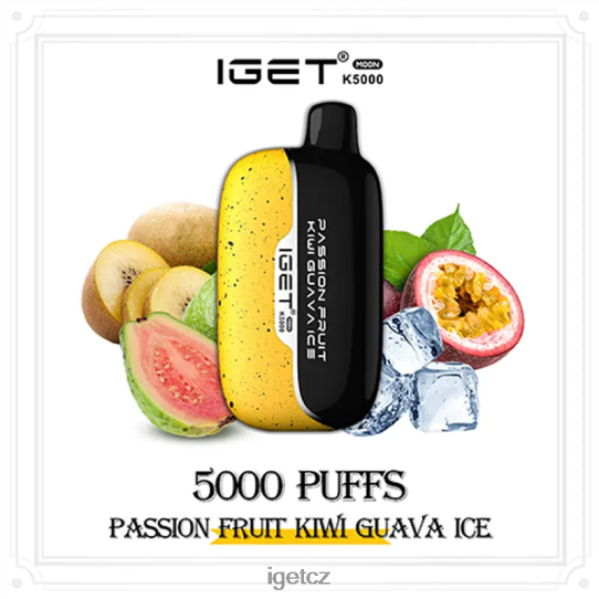 IEGT Vapes Bulk Cheap moon 5000 potahů 4VN8F0212 mučenka kiwi guava led