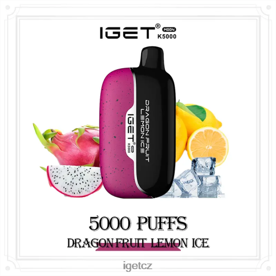 IEGT Vape moon 5000 potahů 4VN8F0230 dračí ovoce citronový led