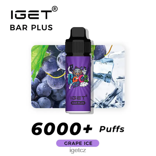 IEGT Vape Wholesale bar plus 6000 šluků 4VN8F0231 hroznový led