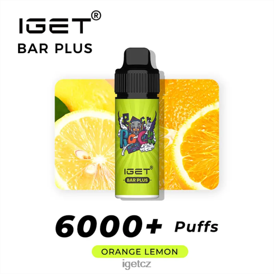 IEGT Vape Shop bar plus 6000 šluků 4VN8F0238 pomeranč citron