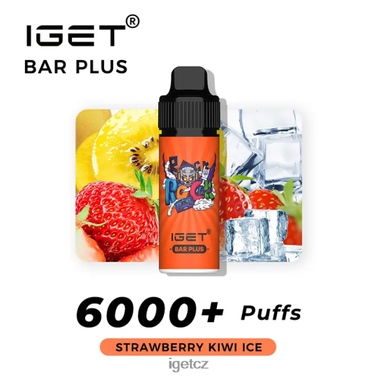 IEGT Vape Wholesale bar plus 6000 šluků 4VN8F0241 jahodový kiwi led