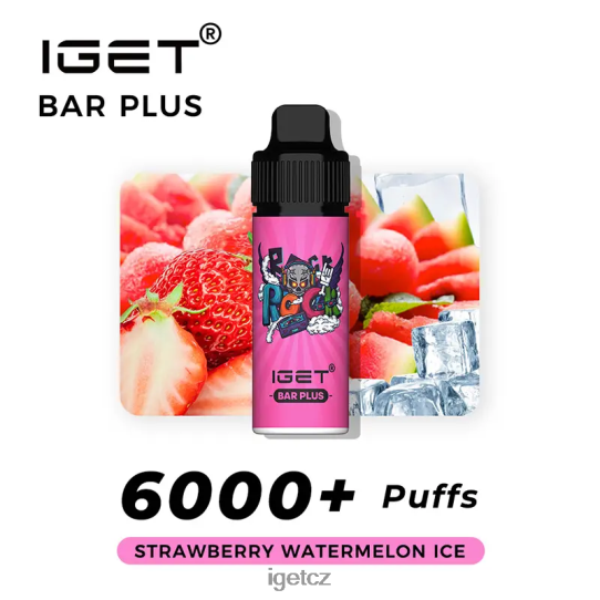 IEGT Vapes Bulk Cheap bar plus 6000 šluků 4VN8F0242 jahodový meloun led