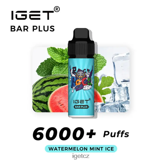 IEGT Vape Shop bar plus 6000 šluků 4VN8F0248 meloun mátový led