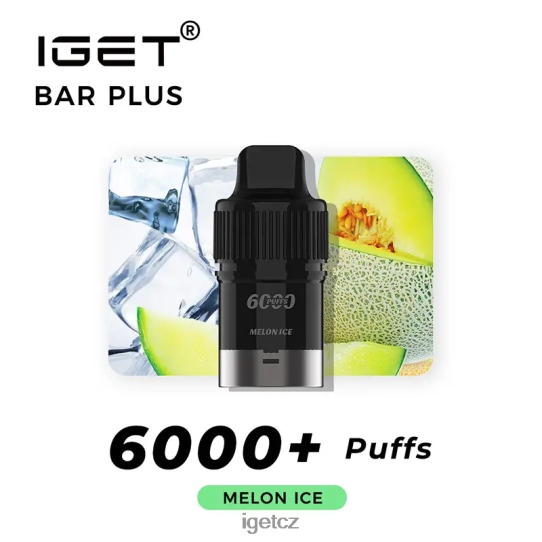 IEGT Vape bar plus pod 6000 šluků 4VN8F0260 melounový led