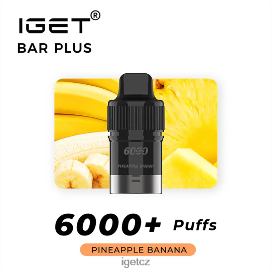 IEGT Vape Shop bar plus pod 6000 šluků 4VN8F0268 ananasový banán