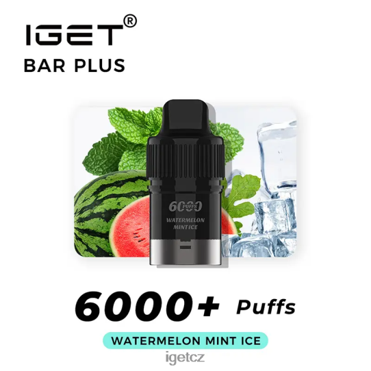 IEGT CZ bar plus pod 6000 šluků 4VN8F0269 meloun mátový led